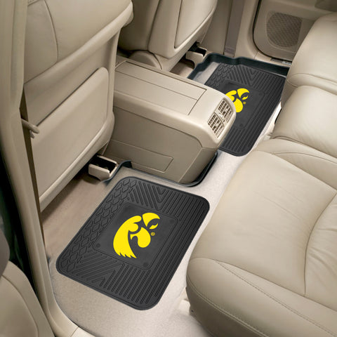 Iowa Hawkeyes Back Seat Car Utility Mats - 2 Piece Set