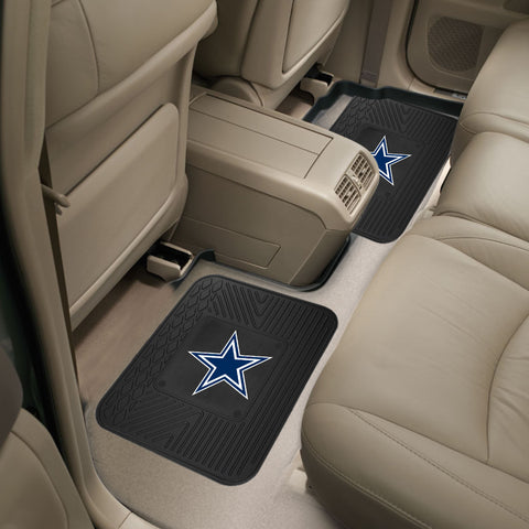 Dallas Cowboys Back Seat Car Utility Mats - 2 Piece Set