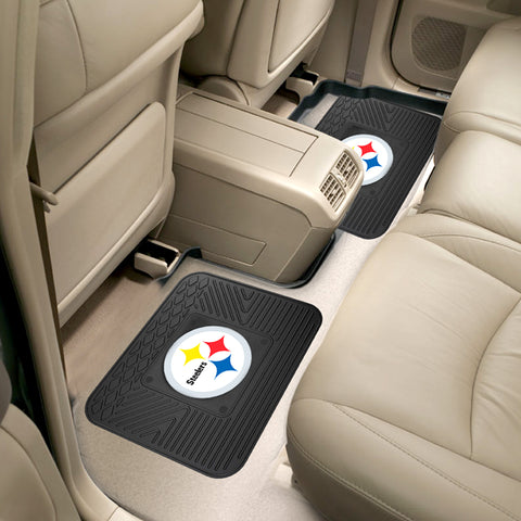 Pittsburgh Steelers Back Seat Car Utility Mats - 2 Piece Set