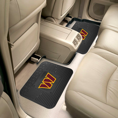 Washington Commanders Back Seat Car Utility Mats - 2 Piece Set