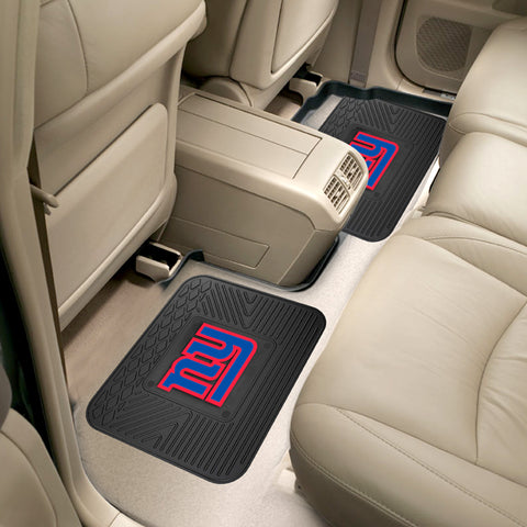 New York Giants Back Seat Car Utility Mats - 2 Piece Set