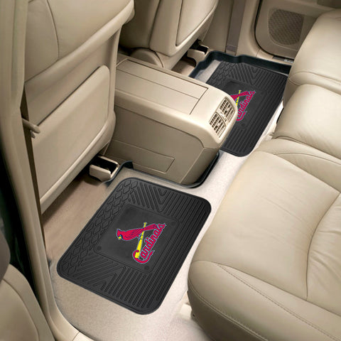 St. Louis Cardinals Back Seat Car Utility Mats - 2 Piece Set