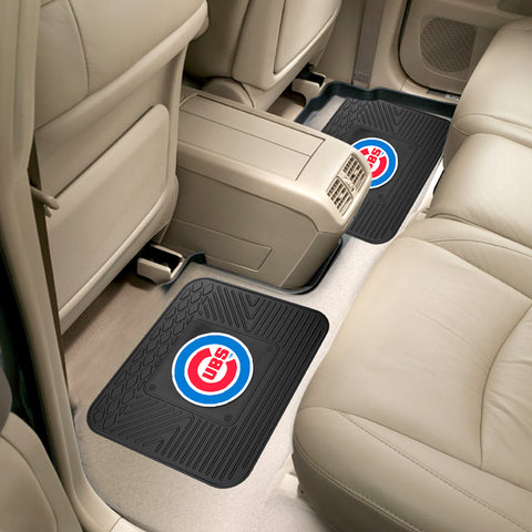 Chicago Cubs Back Seat Car Utility Mats - 2 Piece Set