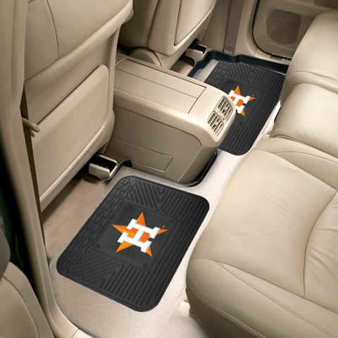 Houston Astros Back Seat Car Utility Mats - 2 Piece Set