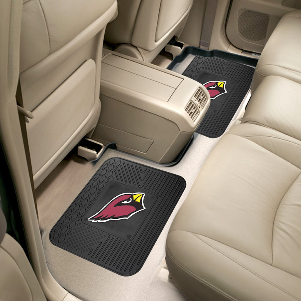 Arizona Cardinals Back Seat Car Utility Mats - 2 Piece Set