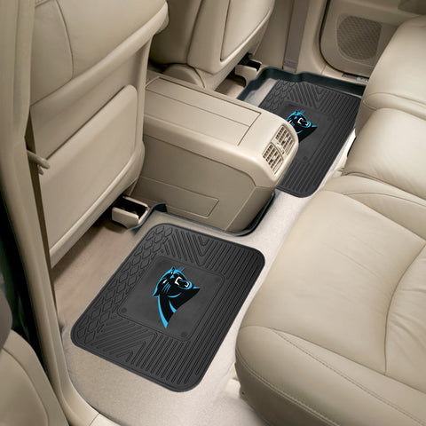 Carolina Panthers Back Seat Car Utility Mats - 2 Piece Set
