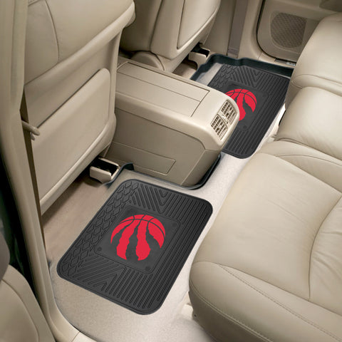 Toronto Raptors Back Seat Car Utility Mats - 2 Piece Set
