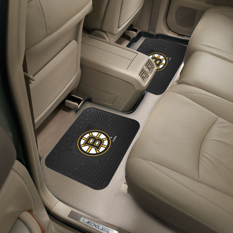 Boston Bruins Back Seat Car Utility Mats - 2 Piece Set