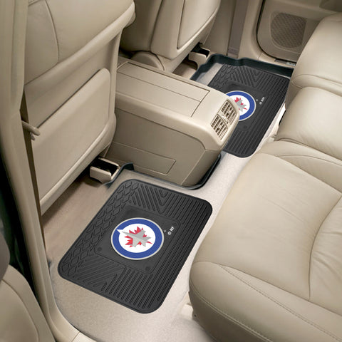 Winnipeg Jets Back Seat Car Utility Mats - 2 Piece Set