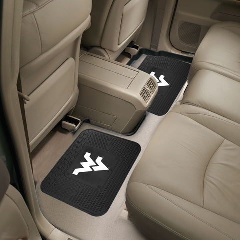 West Virginia Mountaineers Back Seat Car Utility Mats - 2 Piece Set