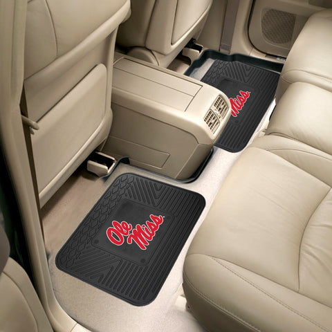 Ole Miss Rebels Back Seat Car Utility Mats - 2 Piece Set