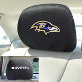 Baltimore Ravens Embroidered Head Rest Cover Set - 2 Pieces