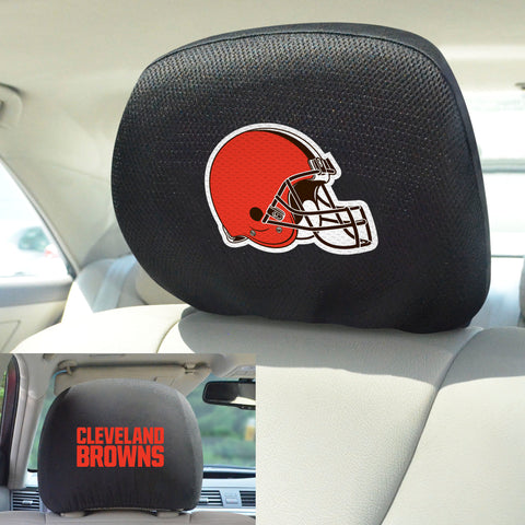 Cleveland Browns Embroidered Head Rest Cover Set - 2 Pieces