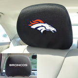 Denver Broncos Embroidered Head Rest Cover Set - 2 Pieces