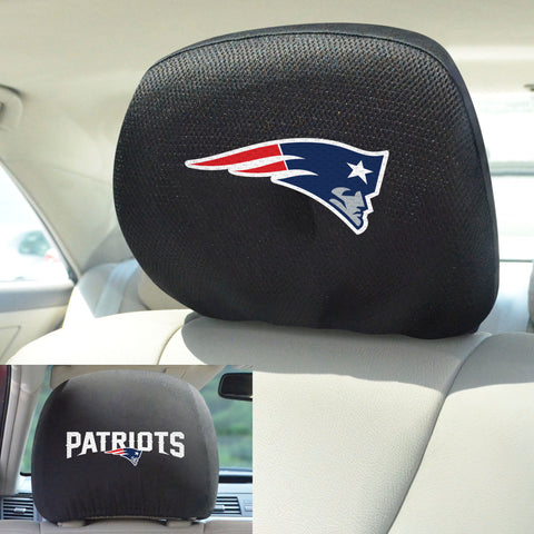 New England Patriots Embroidered Head Rest Cover Set - 2 Pieces