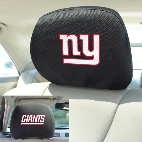New York Giants Embroidered Head Rest Cover Set - 2 Pieces