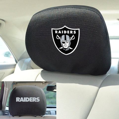 Las Vegas Raiders Embroidered Head Rest Cover Set - 2 Pieces