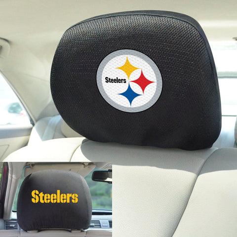 Pittsburgh Steelers Embroidered Head Rest Cover Set - 2 Pieces