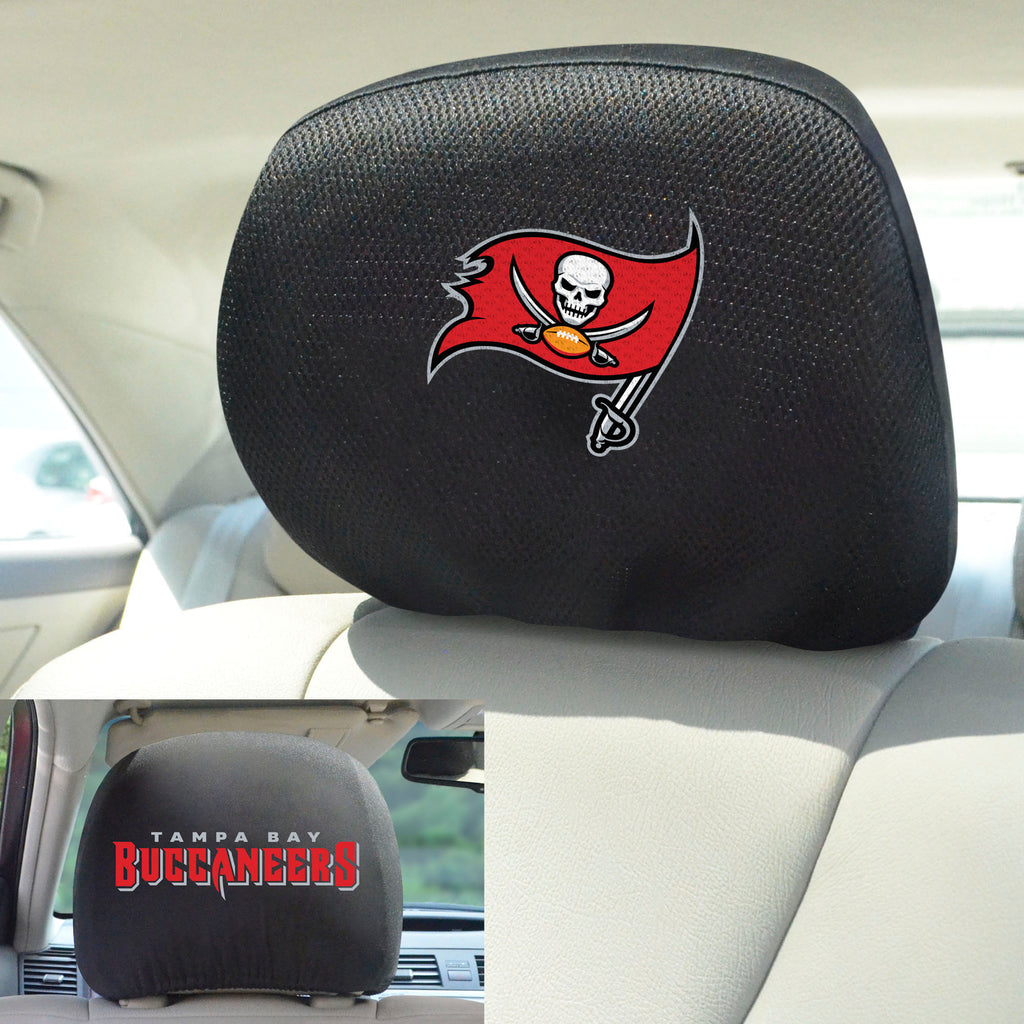 Tampa Bay Buccaneers Embroidered Head Rest Cover Set - 2 Pieces