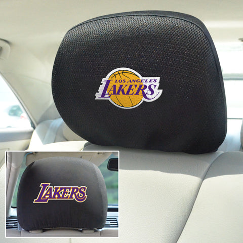 Los Angeles Lakers Embroidered Head Rest Cover Set - 2 Pieces