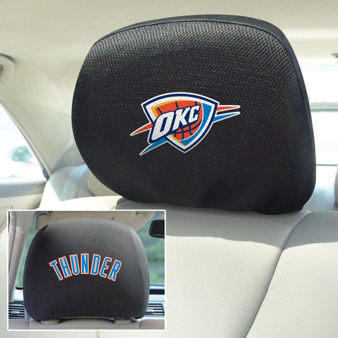 Oklahoma City Thunder Embroidered Head Rest Cover Set - 2 Pieces