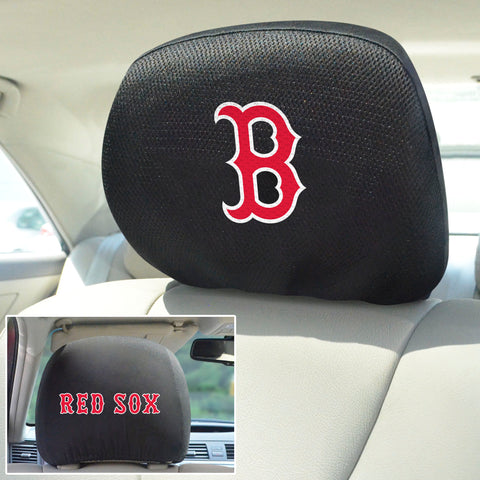 Boston Red Sox Embroidered Head Rest Cover Set - 2 Pieces
