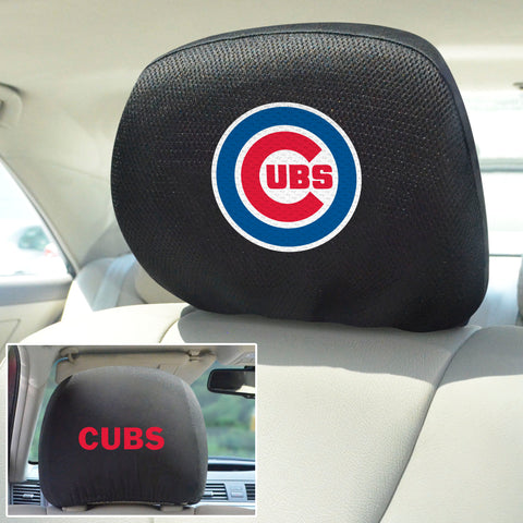 Chicago Cubs Embroidered Head Rest Cover Set - 2 Pieces