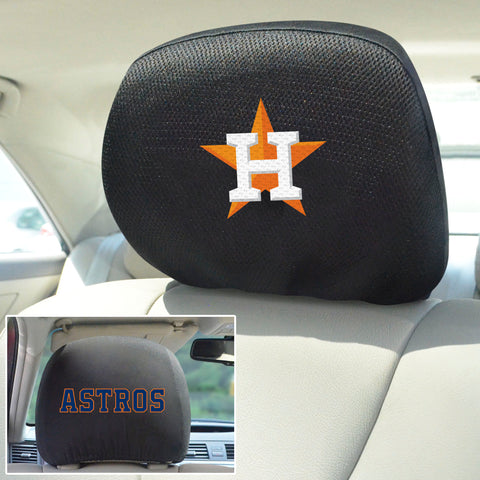Houston Astros Embroidered Head Rest Cover Set - 2 Pieces