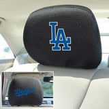 Los Angeles Dodgers Embroidered Head Rest Cover Set - 2 Pieces