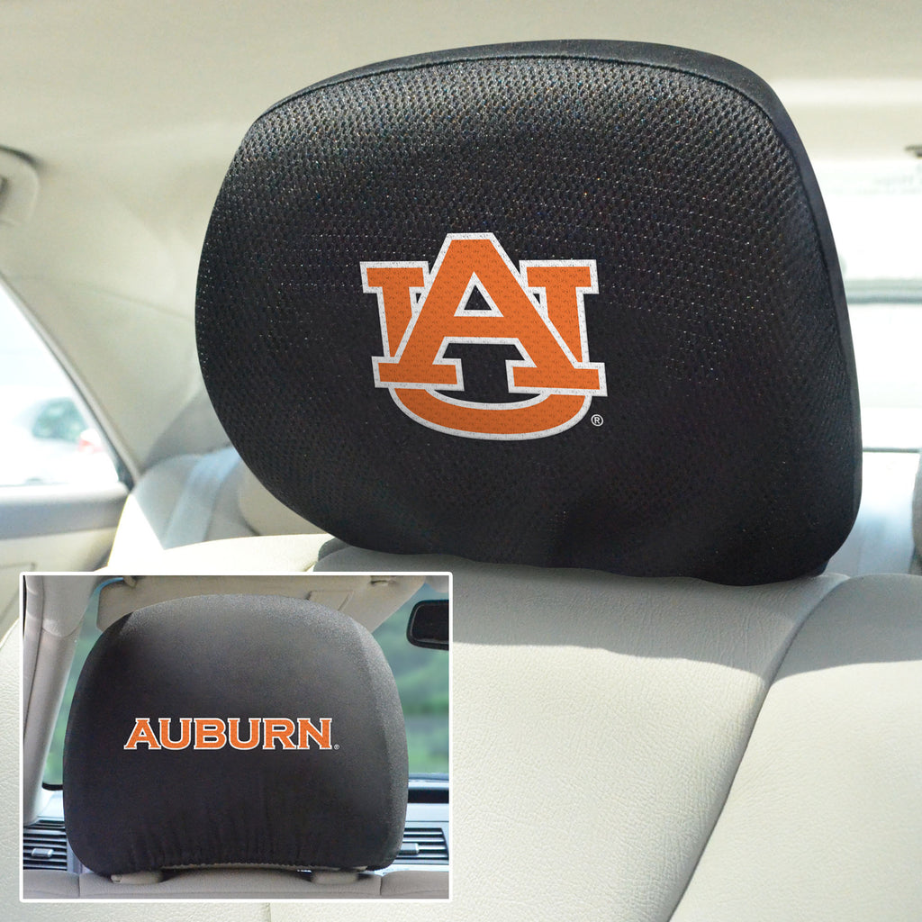 Auburn Tigers Embroidered Head Rest Cover Set - 2 Pieces
