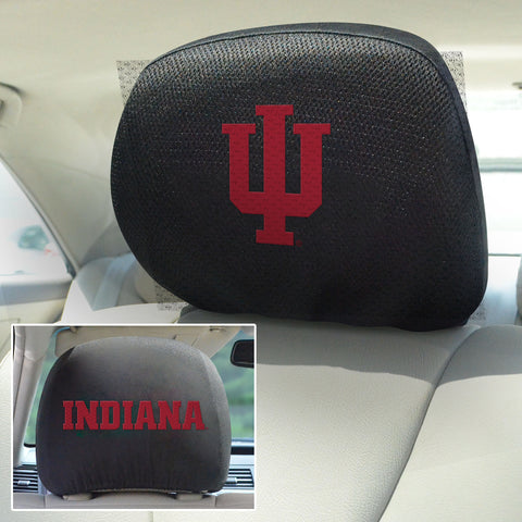 Indiana Hooisers Embroidered Head Rest Cover Set - 2 Pieces