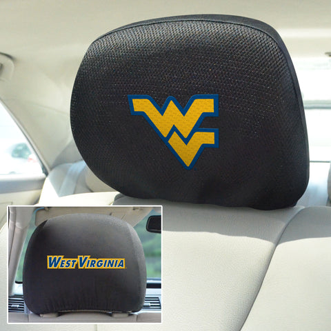 West Virginia Mountaineers Embroidered Head Rest Cover Set - 2 Pieces