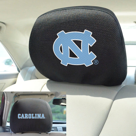 North Carolina Tar Heels Embroidered Head Rest Cover Set - 2 Pieces