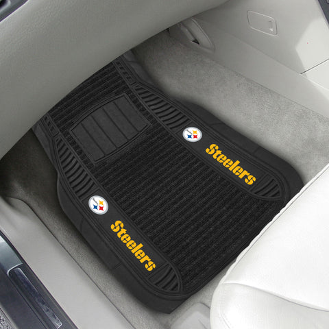 Pittsburgh Steelers 2 Piece Deluxe Car Mat Set