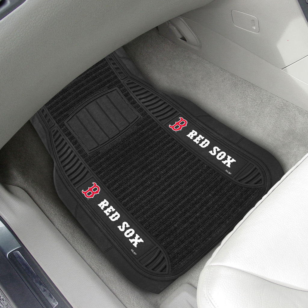 Boston Red Sox 2 Piece Deluxe Car Mat Set