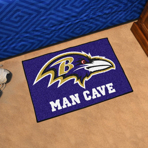 Baltimore Ravens Man Cave Starter Mat Accent Rug - 19in. x 30in.