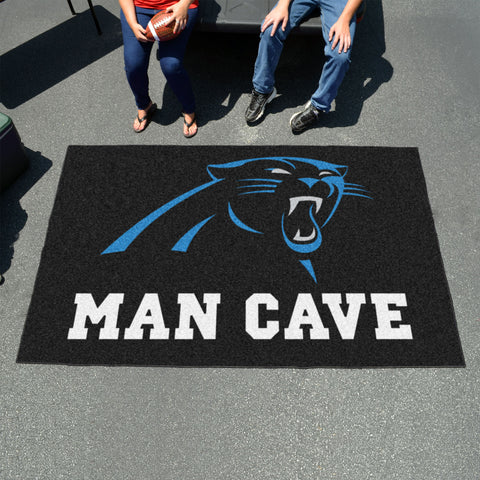 Carolina Panthers Man Cave Ulti-Mat Rug - 5ft. x 8ft.