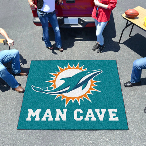 Miami Dolphins Man Cave Tailgater Rug - 5ft. x 6ft.