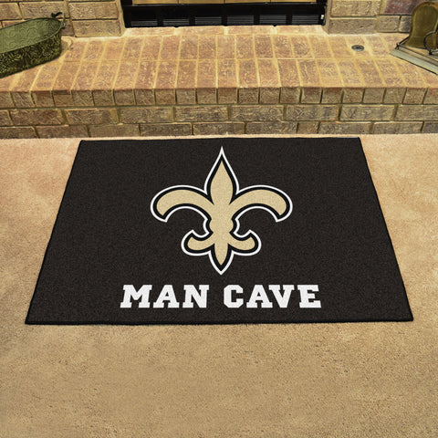 New Orleans Saints Man Cave All-Star Rug - 34 in. x 42.5 in.