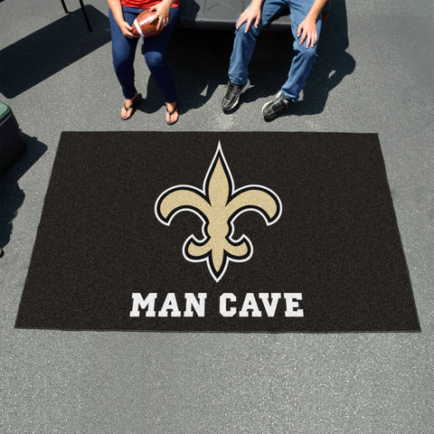 New Orleans Saints Man Cave Ulti-Mat Rug - 5ft. x 8ft.