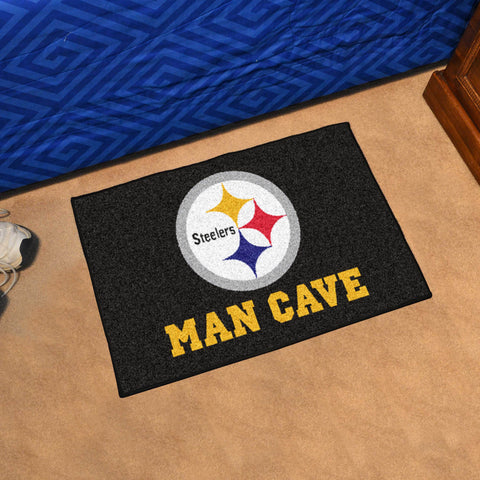 Pittsburgh Steelers Man Cave Starter Mat Accent Rug - 19in. x 30in.
