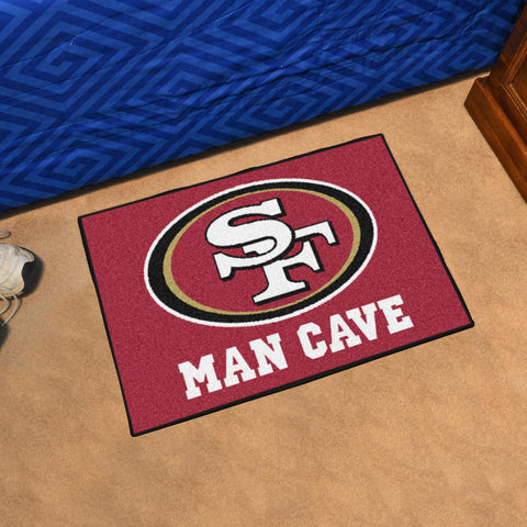 San Francisco 49ers Man Cave Starter Mat Accent Rug - 19in. x 30in.