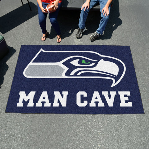 Seattle Seahawks Man Cave Ulti-Mat Rug - 5ft. x 8ft.
