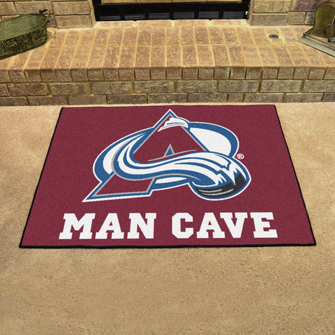 Colorado Avalanche Man Cave All-Star Rug - 34 in. x 42.5 in.