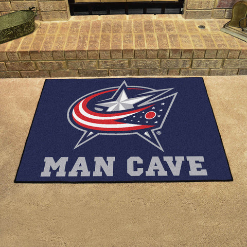 Columbus Blue Jackets Man Cave All-Star Rug - 34 in. x 42.5 in.