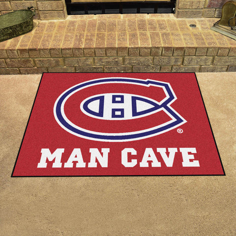 Montreal Canadiens Man Cave All-Star Rug - 34 in. x 42.5 in.