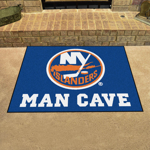 New York Islanders Man Cave All-Star Rug - 34 in. x 42.5 in.
