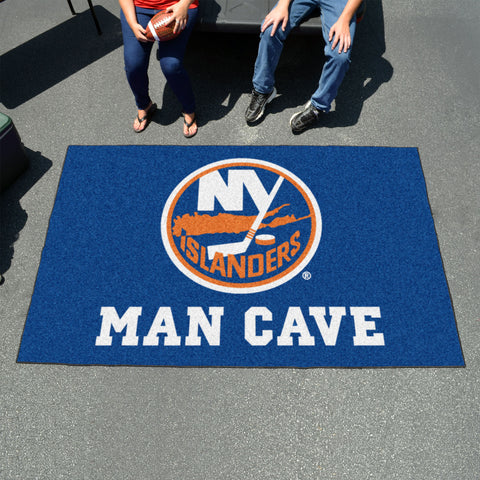 New York Islanders Man Cave Ulti-Mat Rug - 5ft. x 8ft.