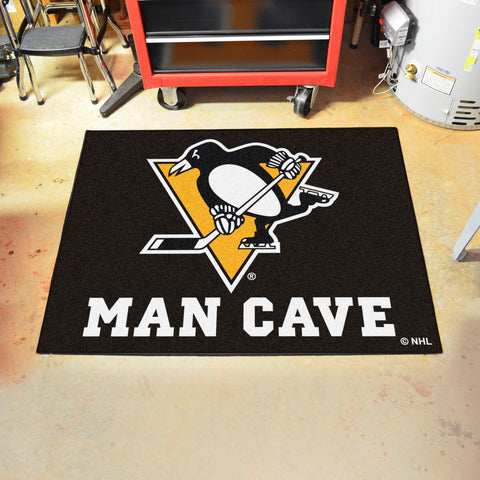 Pittsburgh Penguins Man Cave All-Star Rug - 34 in. x 42.5 in.