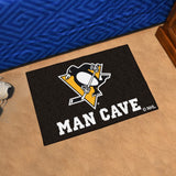 Pittsburgh Penguins Man Cave Starter Mat Accent Rug - 19in. x 30in.